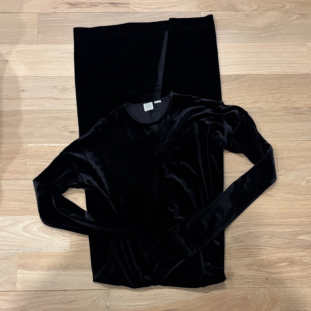 Totems Black Velvet Long dress
